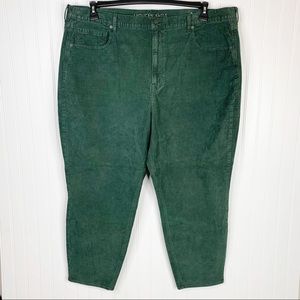 American Eagle Green Corduroy Mom Jean Size 24
